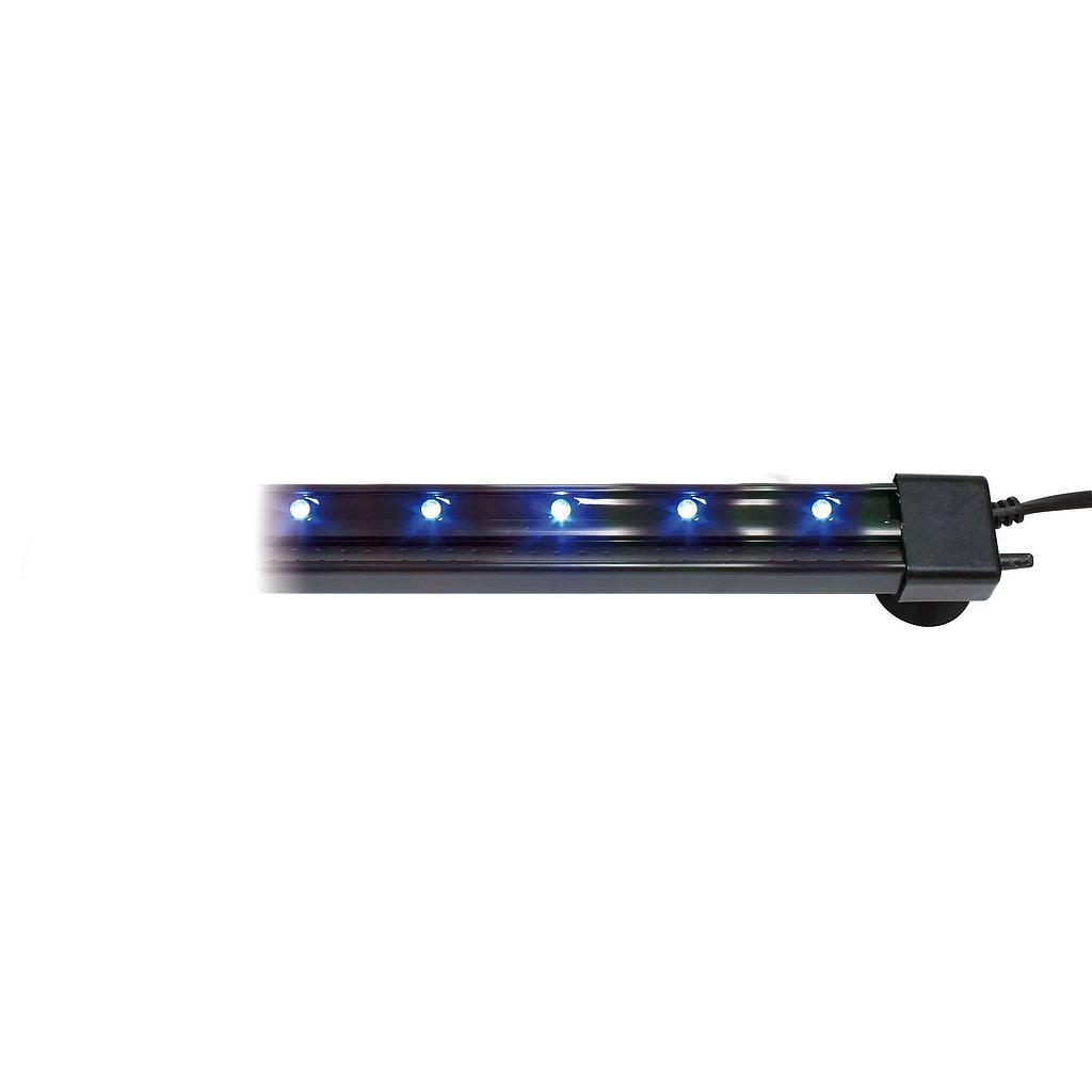 Barra LED sumergible con difusor de aire azul