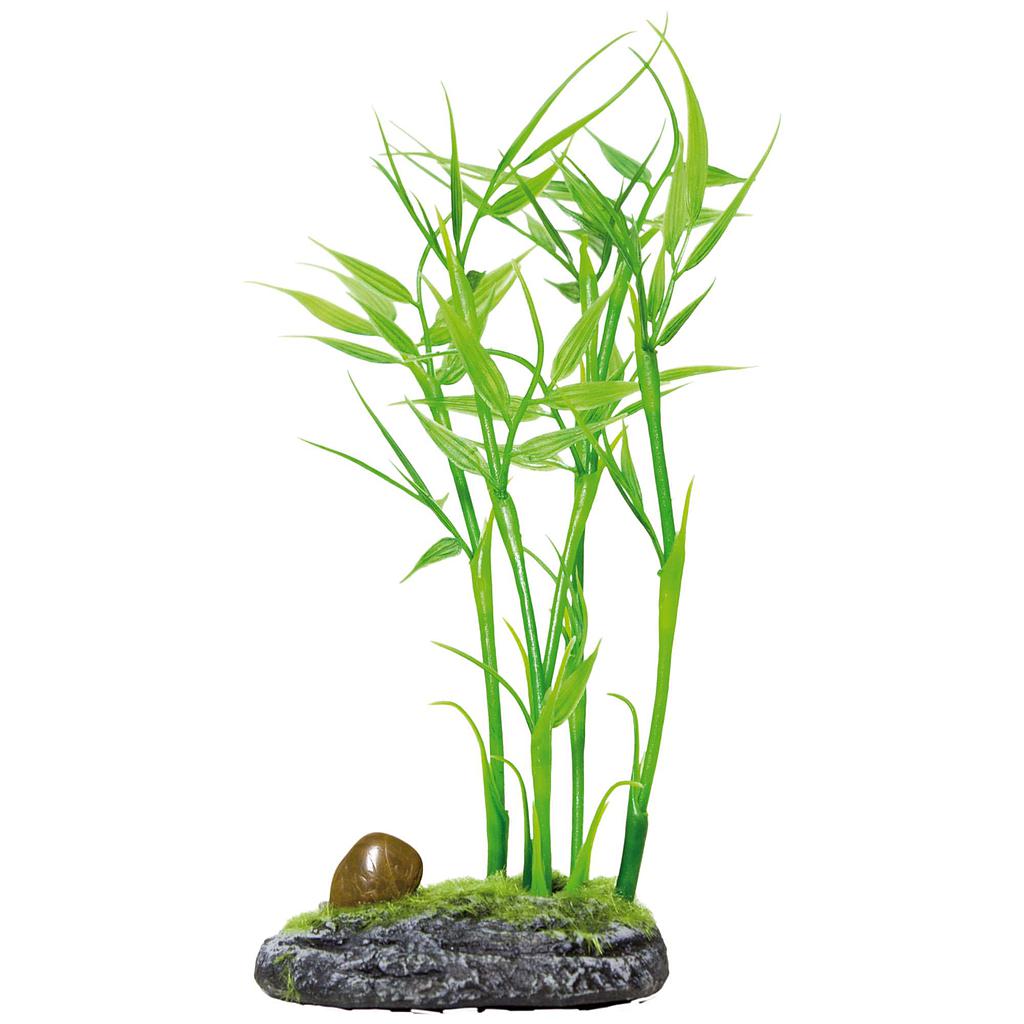 Bambú de AQUATIC PLANTS (PLÁSTICO) verde 30cm