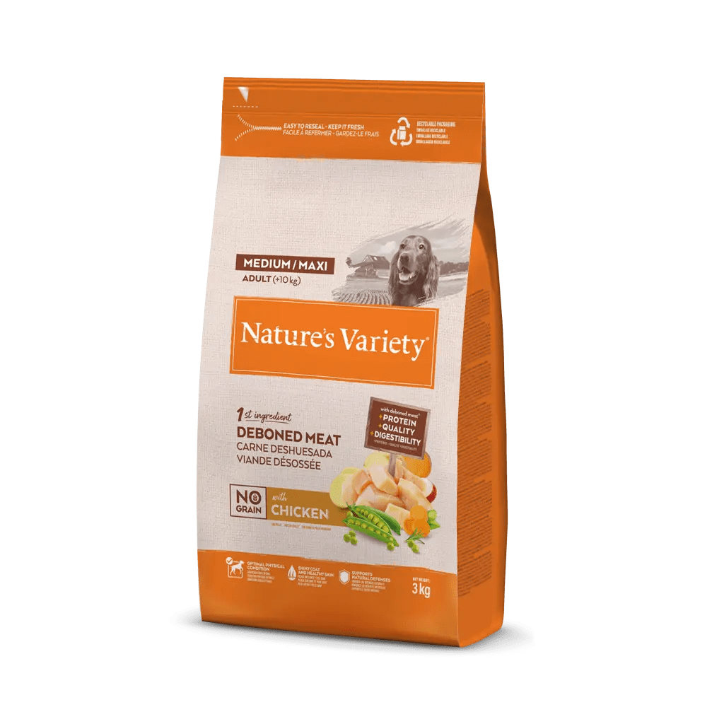 NATURE'S VARIETY NO GRAIN MEDIUM - ADULT POLLO