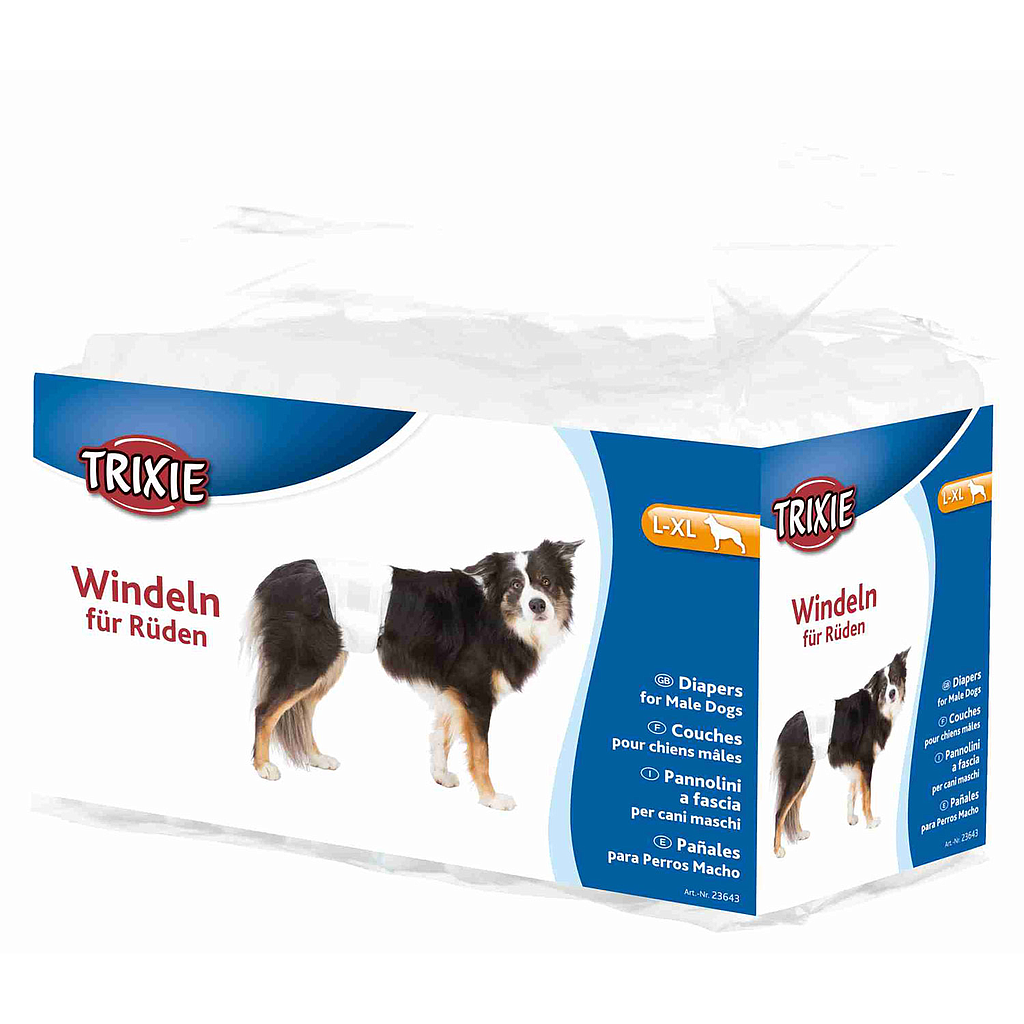 12 Pañales para Perro Macho
