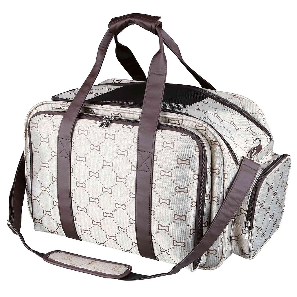 Bolsa Maxima Extendible, Poliéster, 33 × 32 × 54 cm, Beige-Marrón