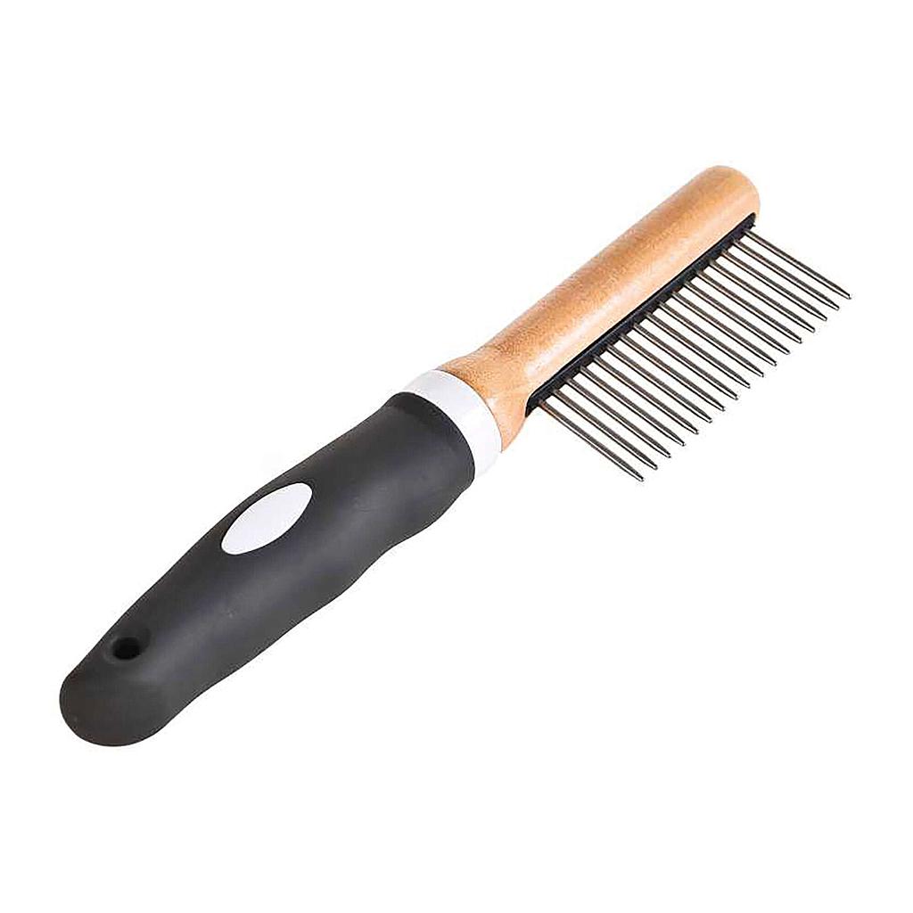 Peine grueso de bambú XT-DOG (21.2 cm)