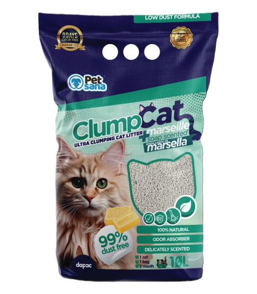 ARENA CLUMPCAT AGLOMERANTE Aroma Jabon de Marsella 10 L