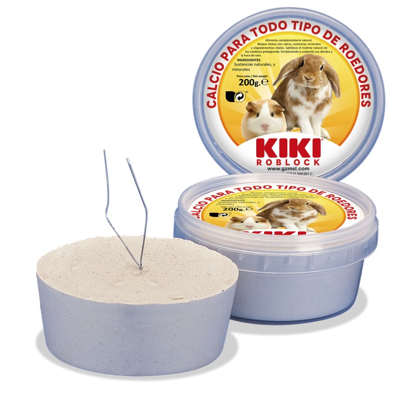 KIKI ROBLOCK + CALCIO 200 GRS (ROEDORES)
