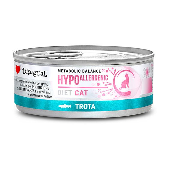 DISUGUAL METABOLIC CAT HYPOALLERGENIC TRUCHA 85GR LATAS
