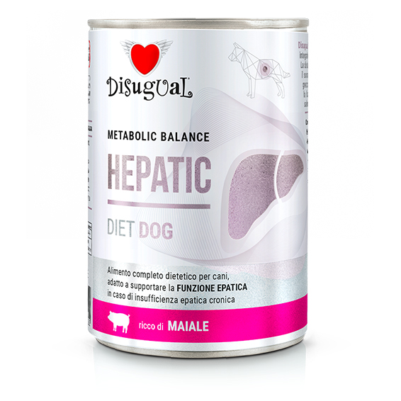 DISUGUAL DIET DOG *HEPATIC* CERDO LATA 400 Grs