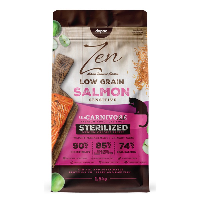 Zen Cat Low Grain Sensitive Salmon Sterilized Adult