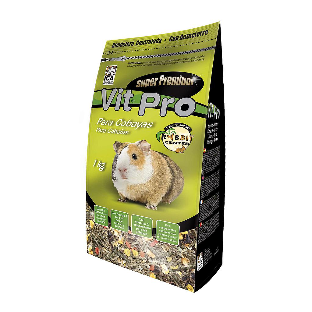 Alimento para Cobayas con cierre Zip VIT PRO en bolsa 1kg 