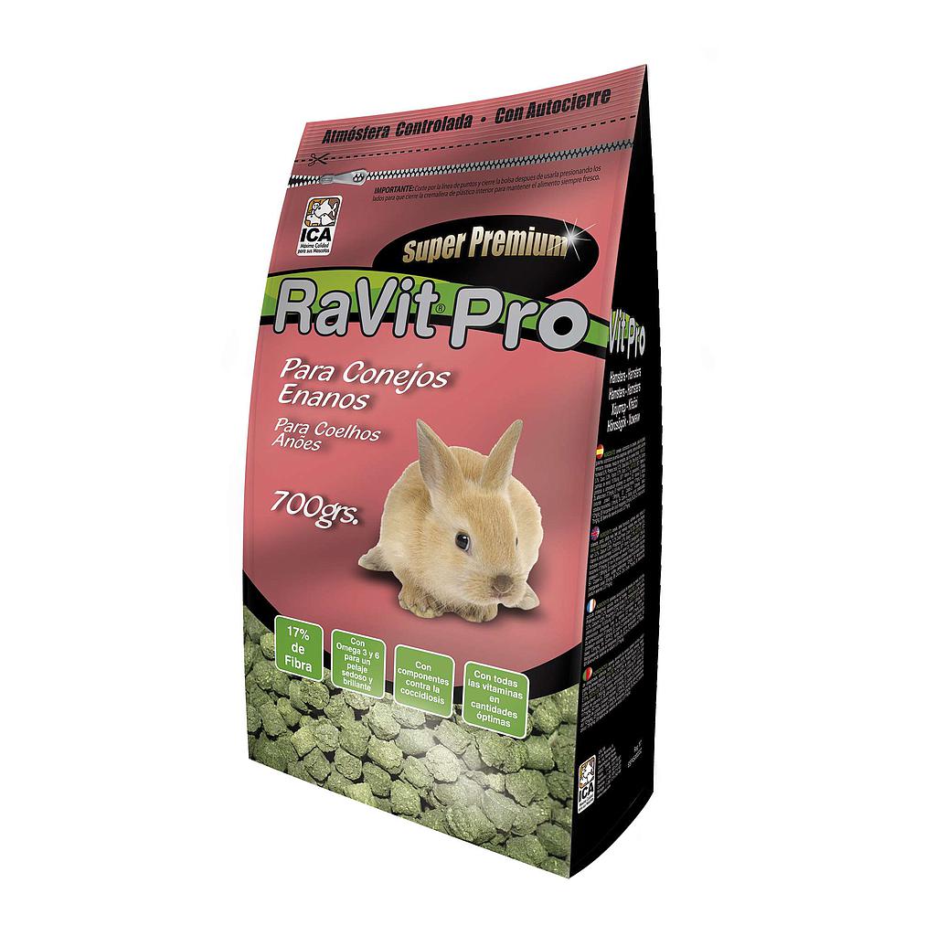 Alimento para Conejos con cierre Zip RaVIT PRO en bolsa 700g 