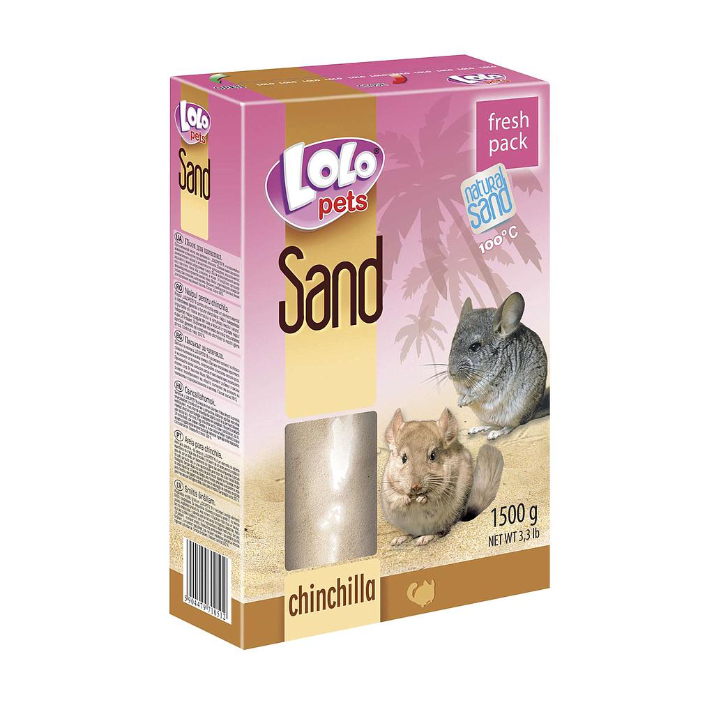 Lecho sanitario, arena para chinchillas "LOLO" 1,5kg 