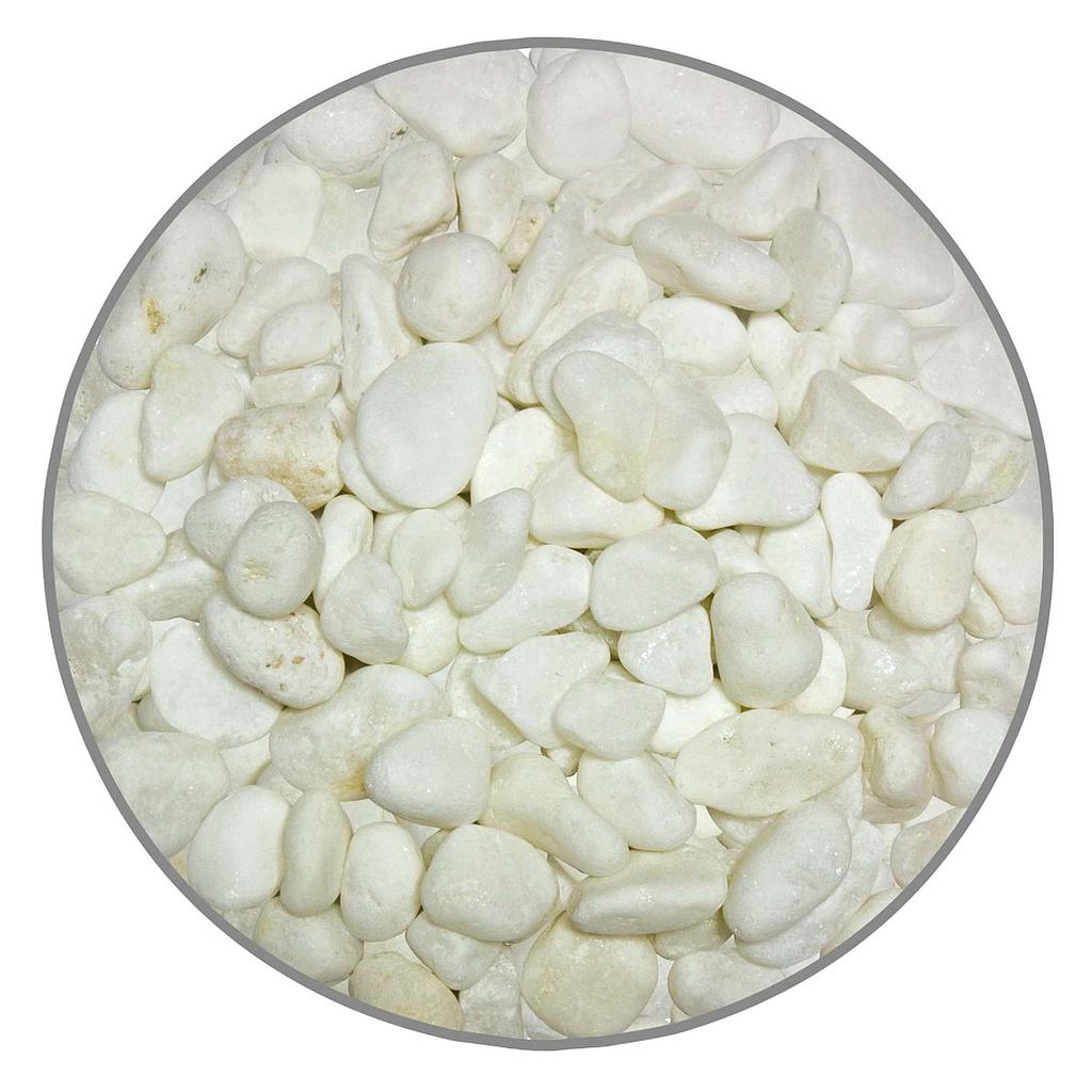 Grava 100% NATURAL blanco 8mm