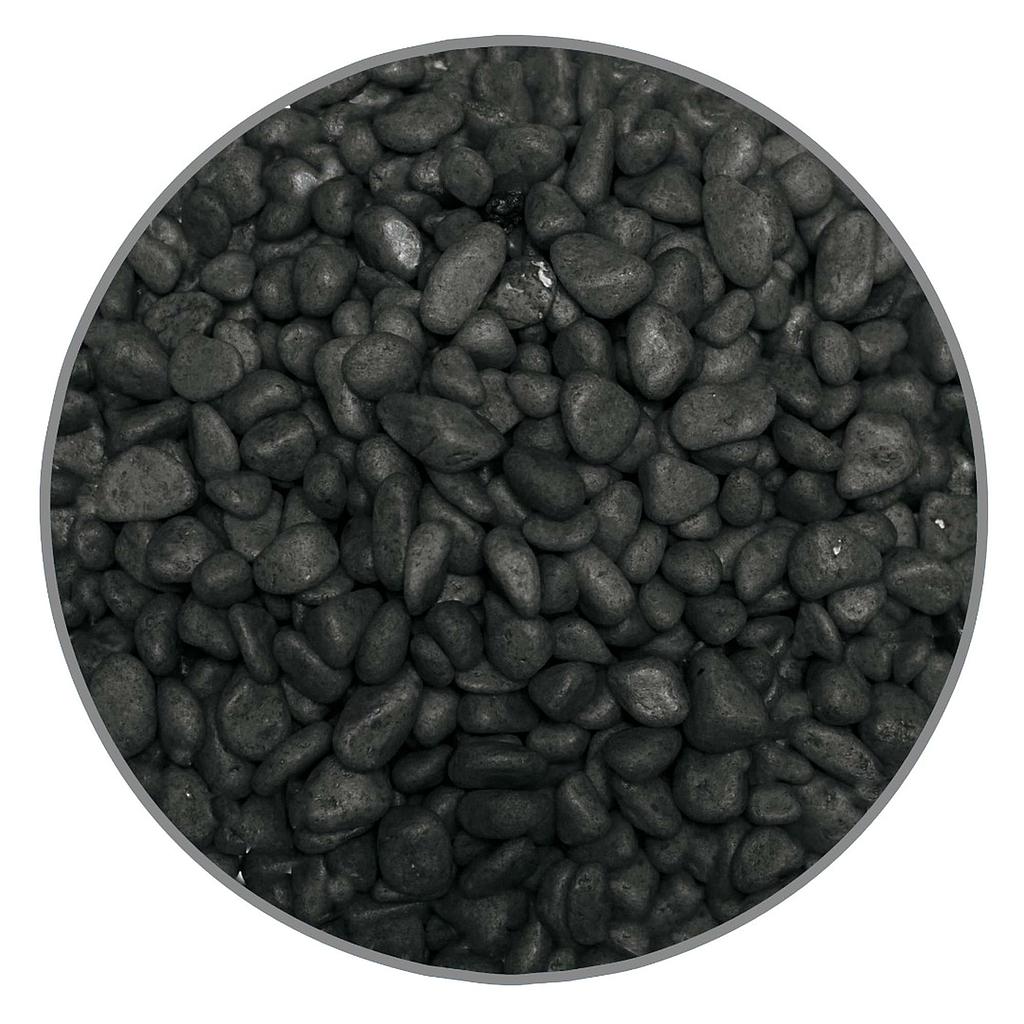 Grava de COLORES CLÁSICAS negro 7mm
